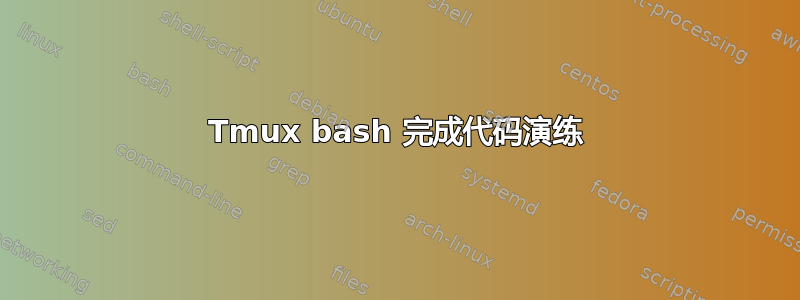 Tmux bash 完成代码演练