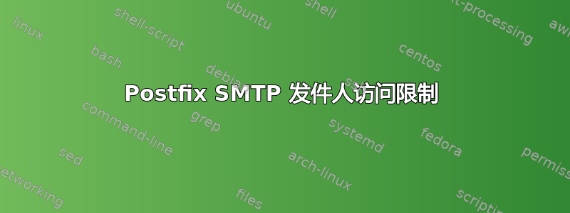 Postfix SMTP 发件人访问限制