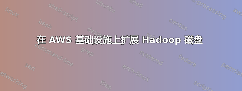 在 AWS 基础设施上扩展 Hadoop 磁盘