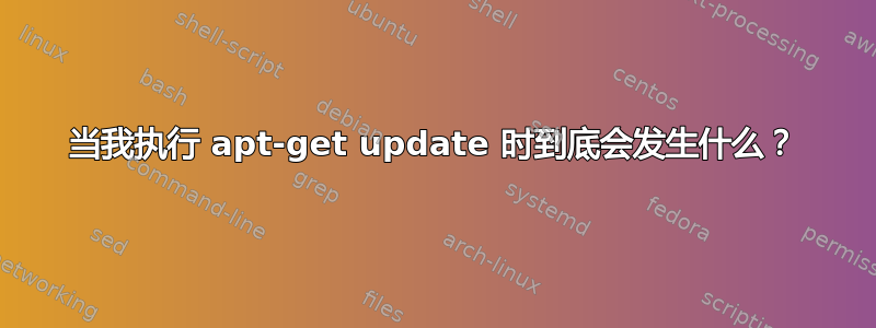 当我执行 apt-get update 时到底会发生什么？