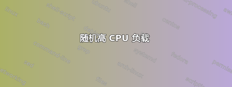 随机高 CPU 负载