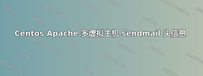 Centos Apache 多虚拟主机 sendmail 头信息