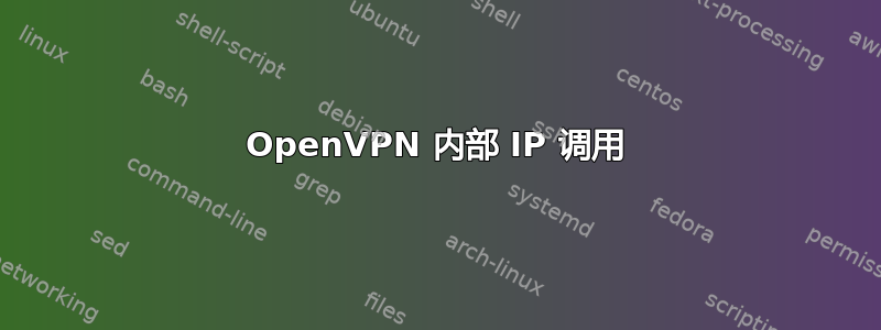 OpenVPN 内部 IP 调用