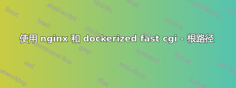 使用 nginx 和 dockerized fast cgi - 根路径