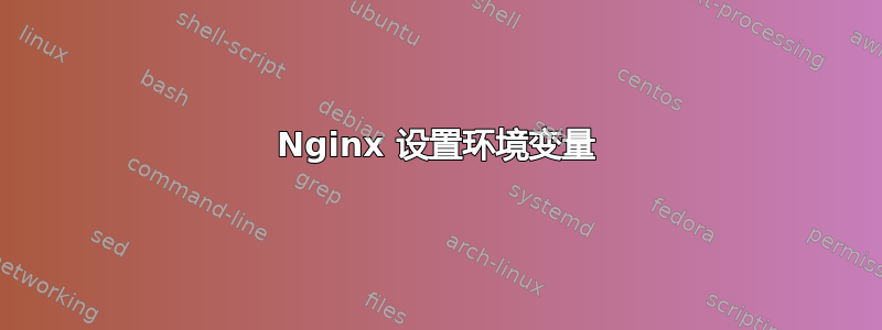 Nginx 设置环境变量