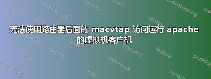 无法使用路由器后面的 macvtap 访问运行 apache 的虚拟机客户机