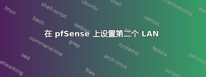 在 pfSense 上设置第二个 LAN