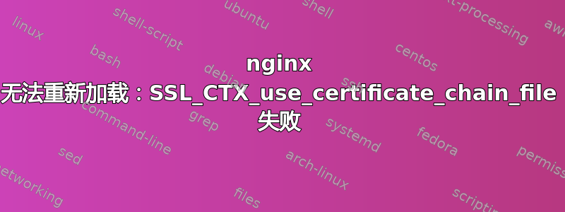 nginx 无法重新加载：SSL_CTX_use_certificate_chain_file 失败