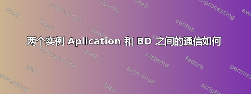 两个实例 Aplication 和 BD 之间的通信如何