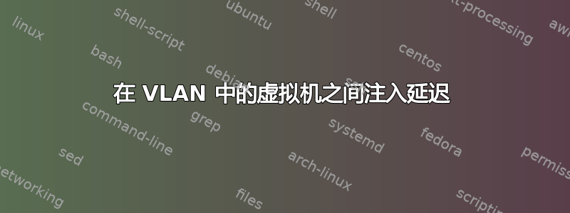 在 VLAN 中的虚拟机之间注入延迟