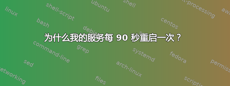 为什么我的服务每 90 秒重启一次？