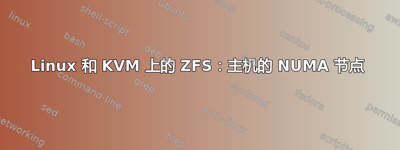 Linux 和 KVM 上的 ZFS：主机的 NUMA 节点