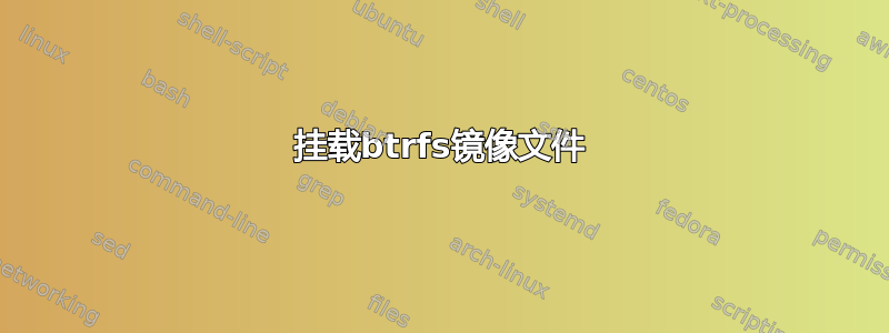 挂载btrfs镜像文件