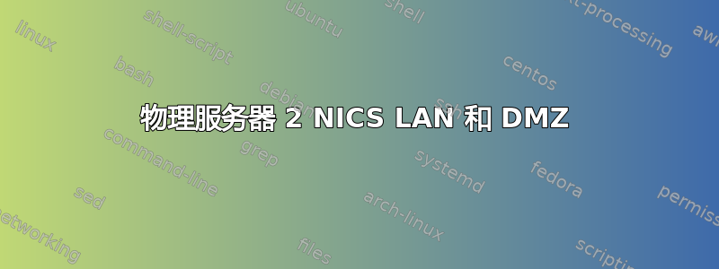 物理服务器 2 NICS LAN 和 DMZ