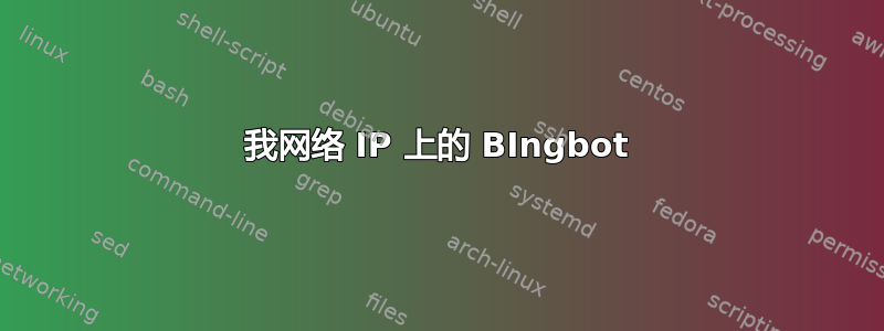 我网络 IP 上的 BIngbot