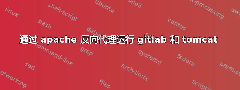 通过 apache 反向代理运行 gitlab 和 tomcat