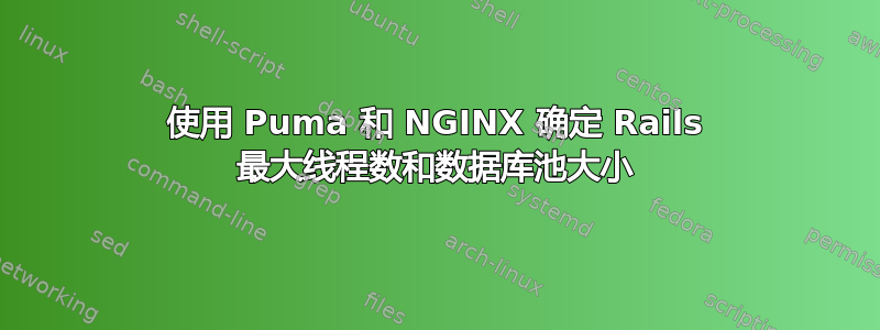 使用 Puma 和 NGINX 确定 Rails 最大线程数和数据库池大小