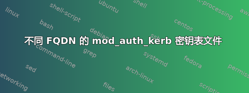 不同 FQDN 的 mod_auth_kerb 密钥表文件