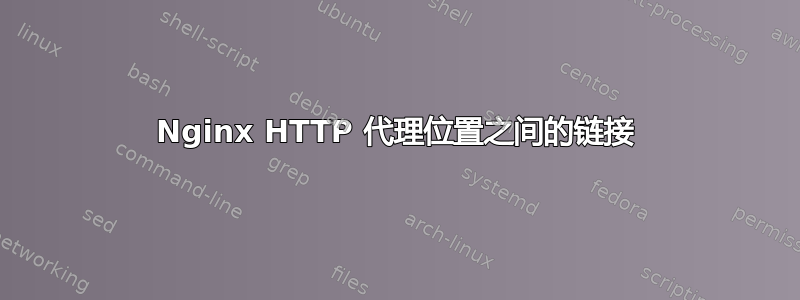 Nginx HTTP 代理位置之间的链接