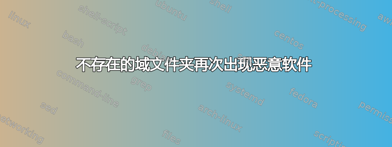 不存在的域文件夹再次出现恶意软件