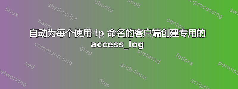 自动为每个使用 ip 命名的客户端创建专用的 access_log