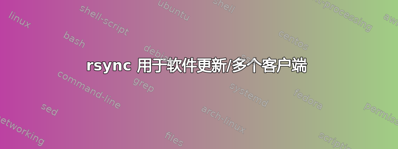 rsync 用于软件更新/多个客户端