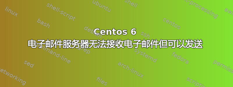 Centos 6 电子邮件服务器无法接收电子邮件但可以发送