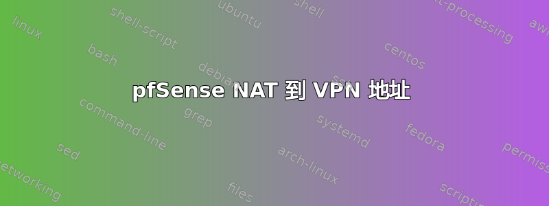 pfSense NAT 到 VPN 地址