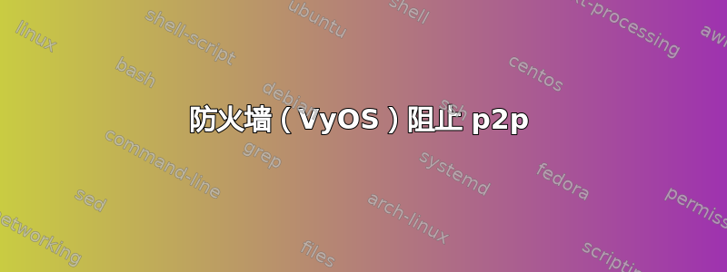 防火墙（VyOS）阻止 p2p