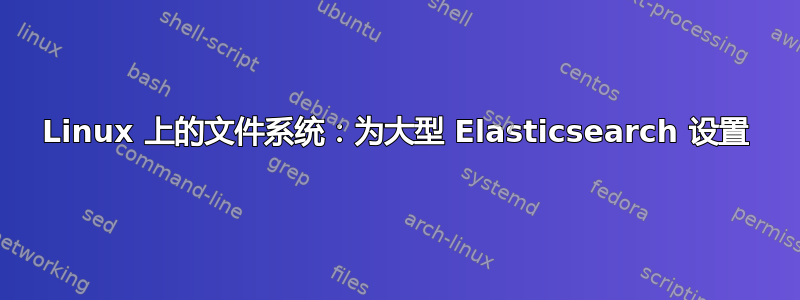 Linux 上的文件系统：为大型 Elasticsearch 设置