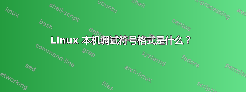 Linux 本机调试符号格式是什么？