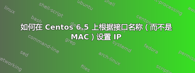 如何在 Centos 6.5 上根据接口名称（而不是 MAC）设置 IP