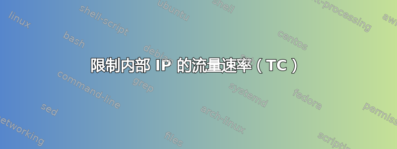 限制内部 IP 的流量速率（TC）