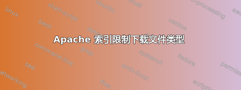 Apache 索引限制下载文件类型