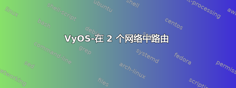 VyOS-在 2 个网络中路由