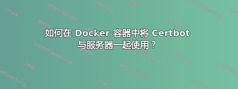 如何在 Docker 容器中将 Certbot 与服务器一起使用？