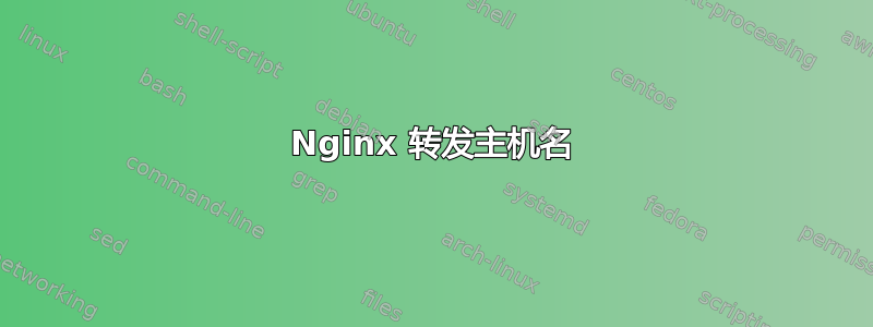 Nginx 转发主机名