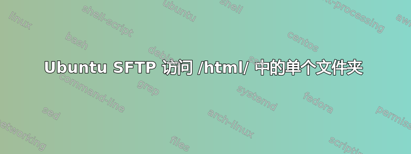 Ubuntu SFTP 访问 /html/ 中的单个文件夹