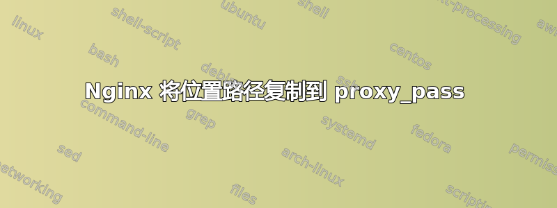 Nginx 将位置路径复制到 proxy_pass