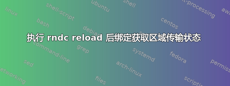 执行 rndc reload 后绑定获取区域传输状态