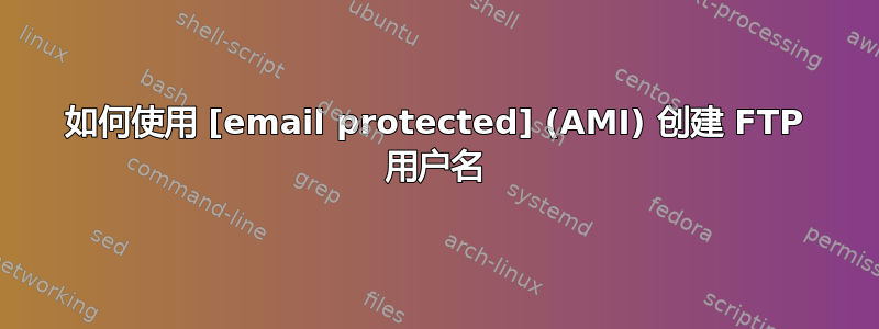 如何使用 [email protected] (AMI) 创建 FTP 用户名