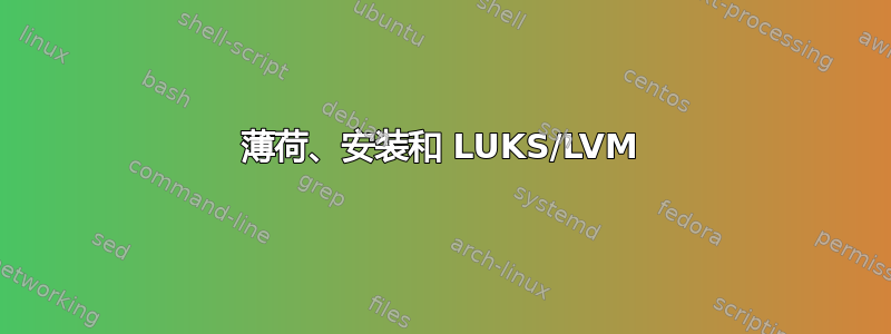 薄荷、安装和 LUKS/LVM