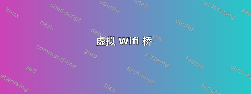 虚拟 Wifi 桥