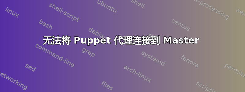 无法将 Puppet 代理连接到 Master