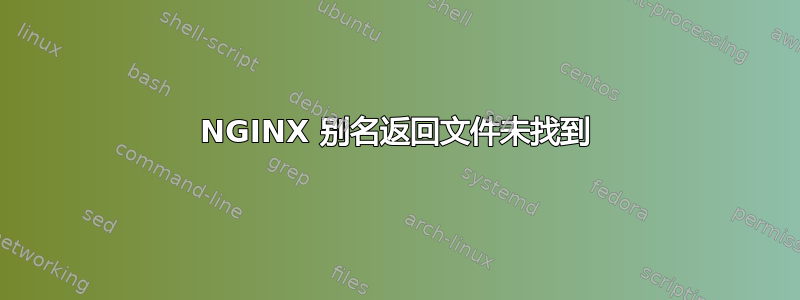 NGINX 别名返回文件未找到