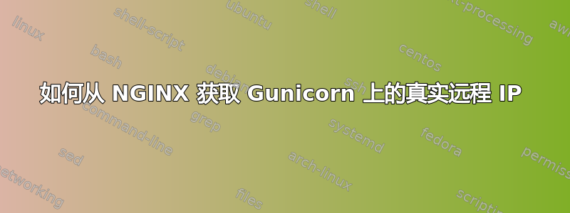 如何从 NGINX 获取 Gunicorn 上的真实远程 IP