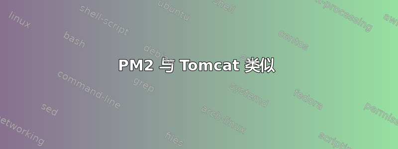 PM2 与 Tomcat 类似