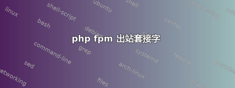 php fpm 出站套接字