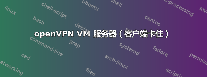 openVPN VM 服务器（客户端卡住）