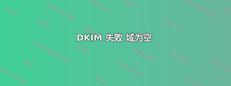 DKIM 失败 域为空